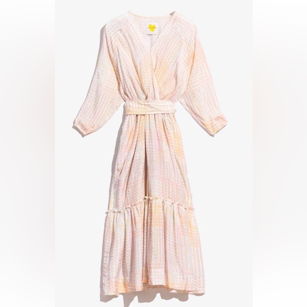 Kerri Rosenthal Reign Maxi Dress- M- multi Pastel- NWT